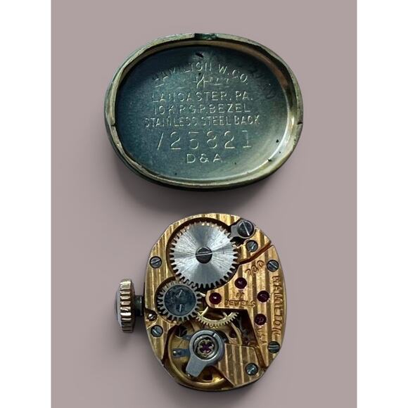 Vintage Hamilton Ladies Dress Watch 10K RGP Bezel-Manual Wind-As Is-Parts Repair main image 8